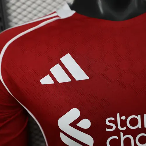 2025/2026 Spielerversion Liverpool Heim Langarm Fußballtrikot   — view 5