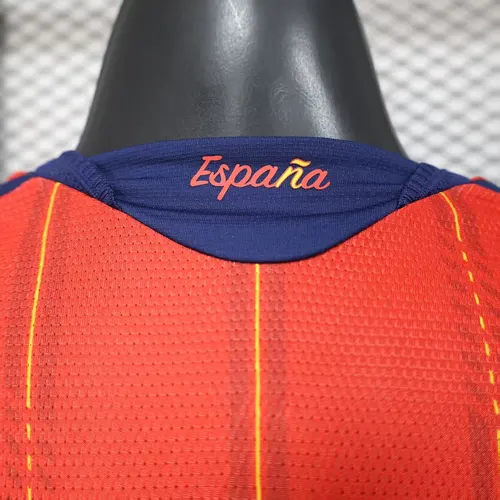 2026 Player Version Spanien Nationalmannschaft Heim Langarm-Fußballtrikot AAA Fan-Qualität — view 6