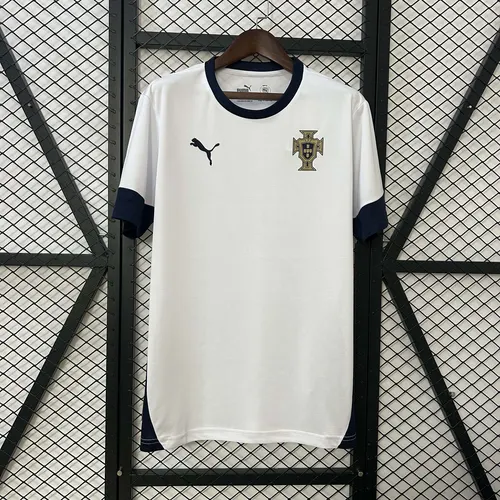Camisa de Treino Portugal Branca 2025 AAA Grau Fã — view 1