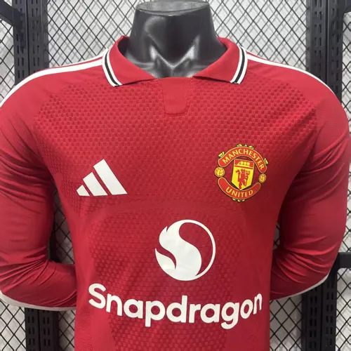 2026/2027 Manga Larga Versión Jugador Manchester United Local Camiseta de Fútbol   — view 3