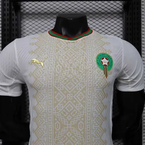 2026 Spielerversion Marokko Nationalmannschaft Auswärts Fußballtrikot   — view 3