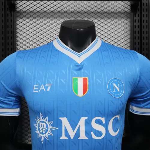2025/2026 Player Version Napoli Home Soccer Jersey   — view 3