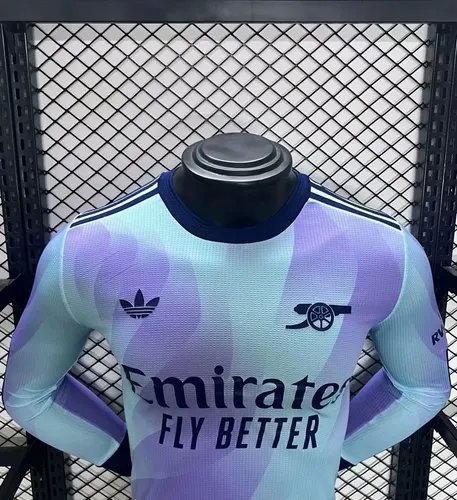 Camiseta de Fútbol 2024/2025 Manga Larga Arsenal Tercera Visitante Versión Jugador  — view 3