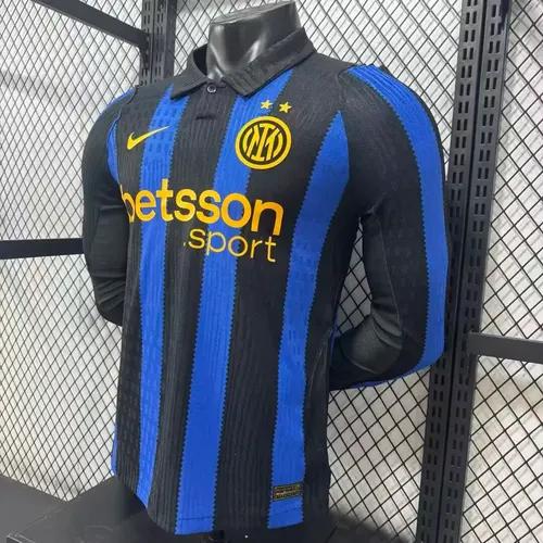 2026/2027 Manga Larga Versión Jugador Inter Milan Local Camiseta de Fútbol   — view 4