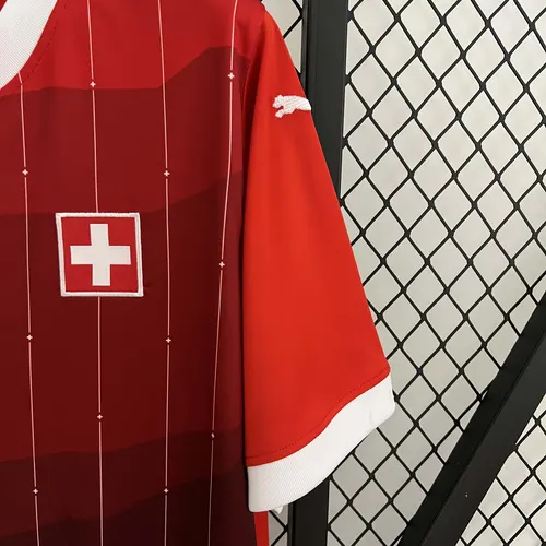 Camisa de Futebol Casa Suíça 2023  — view 7