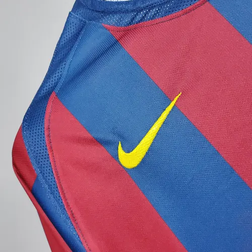 Maillot de football domicile rétro Barcelone UEFA Champions League 2005/2006  — view 3