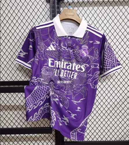 2023/2024 Real Madrid Chinese Dragon purple Football Shirt  — view 3