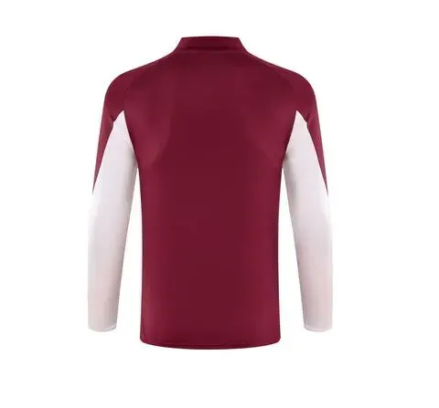2024 Bayern Halbzug Trainingsanzug Rot Trikot Set  — view 4