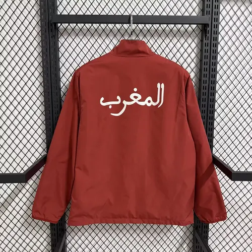 Camisa Corta-Vento Dupla Face Marrocos Vermelha Verde 2026   — view 3