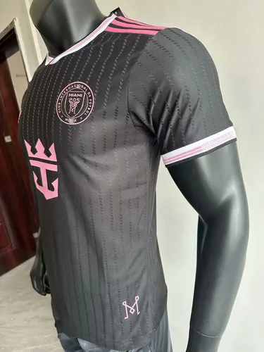 2025/2026 Player Version Inter Miami Zweites Auswärts Schwarzes Fußballtrikot  — view 7