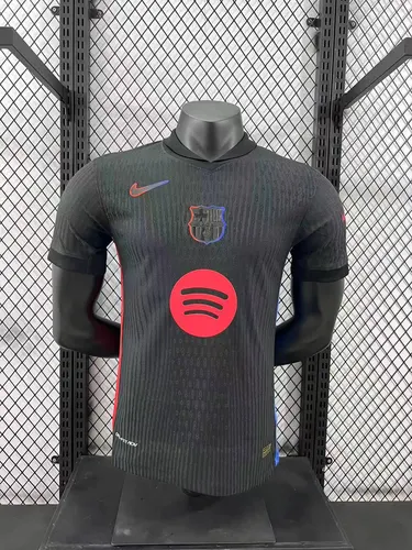 2024/2025 Spielerversion Barcelona Auswärts Kein Spotify Trikot AAA fan-gradät