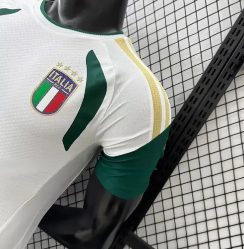 2026/2027 Spielerversion Italien Trainingsanzug Weiß Fußballtrikot  — view 8