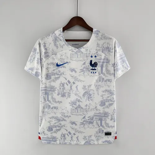 2022 FIFA-Weltmeisterschaft Frankreich Auswärts Fußballtrikot Weiß — view 1