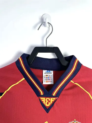 1998 Retrô Espanha Casa Camisa de Futebol  — view 3