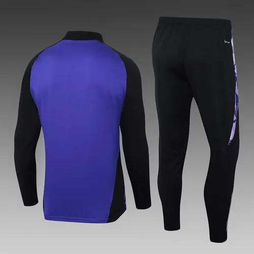 2024 Deutschland Half-Pull Trainingsanzug Lila Trikot-Set — view 2