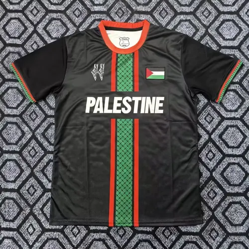 2025/2026 Palestine Black Football Shirt  — view 1