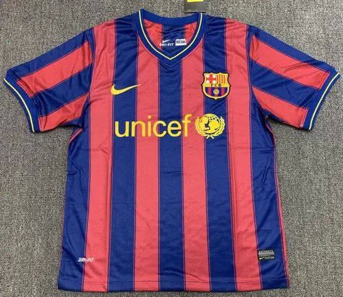 2009/2010 رجعي برشلونة قميص المنزل جودة تايلاندية — view 1