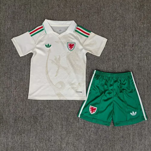 2026 Wales Nationalmannschaft Auswärts Fußballtrikot   Kindergröße