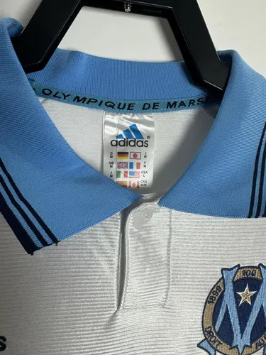 1998-1999 Retro Olympique de Marseille Home Football Jersey  — view 3