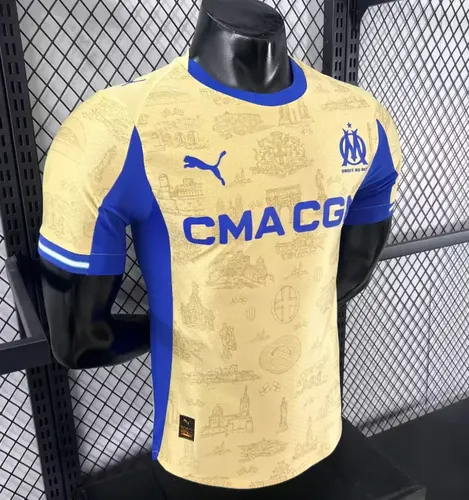 Camisa de Futebol Olympique de Marseille Fourth Away Versão Jogador 2025/2026  — view 2