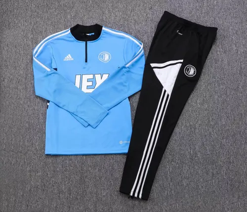Survêtement d'Entraînement Mi-Zip Feyenoord Rotterdam Bleu 2022/2023  Ensemble — view 7