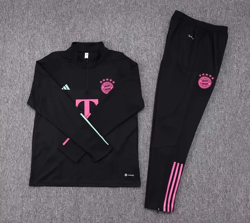 Ensemble d'entraînement Bayern Munich noir 2023/2024 demi-tiré  — view 4