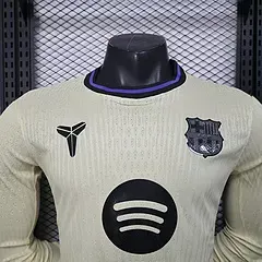 2025/2026 Manga Larga Versión Jugador Camiseta de Fútbol Visitante del Barcelona  — view 3