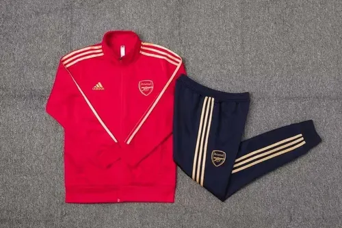 2023/2024 Arsenal Lange Zip Jacke Rot Fußballtrikot AAA fan-gradät Set — view 3