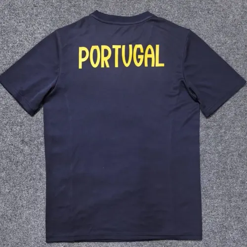 2025/2026 Portugal Trainingskleidung Schwarz Fußballtrikot  — view 2