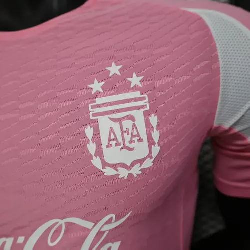 2025/2026 Camiseta de Entrenamiento Argentina Versión Jugador Rosa AAA calidad aficionado — view 5