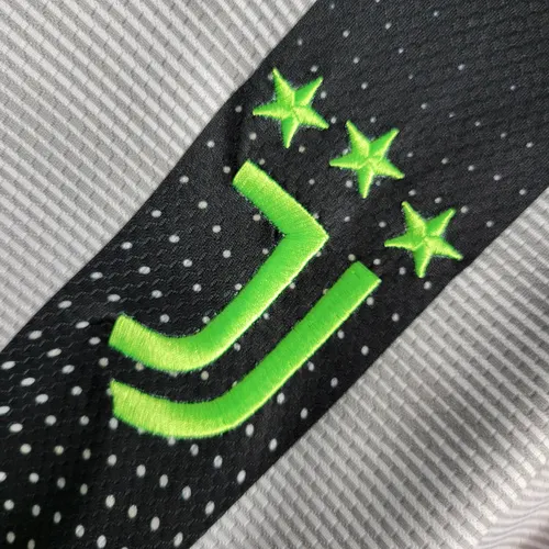 2019/2020 Retro Juventus Gemeinschaftsausgabe Schwarz-Weiß Streifen Fußballtrikot  — view 5