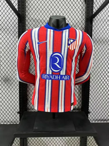 2024/2025 Player Version Atletico Madrid Home Long Sleeve  — view 1