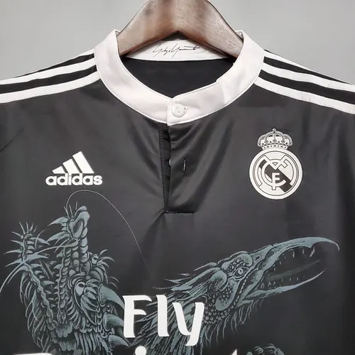 قميص ريال مدريد الرجعي الثالث خارج الأرض طويل الأكمام لموسم 2014/2015 — view 3