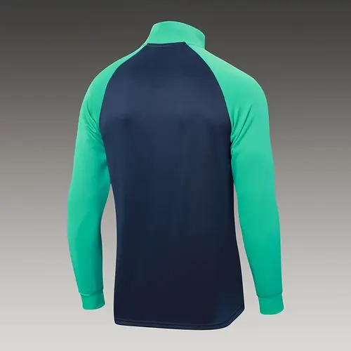2024/2025 Barcelona Halb-Reißverschluss Trainingsanzug Königsblaues Trikot-Set — view 4