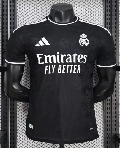 2026/2027 Versión Jugador Real Madrid Edición Especial Negra Camiseta de Fútbol  