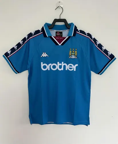 1997-1998 Retro Manchester City Domicile Football Shirt