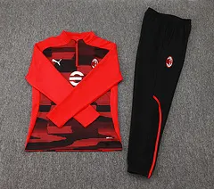 2024/2025 AC Milan Half-Pull Training Suit Red-Black Football Shirt  Set — view 7