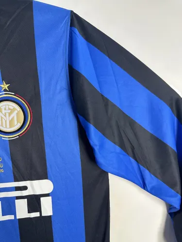 2009/2010 Retro Long Sleeve Inter Milan Home Football Jersey  — view 4