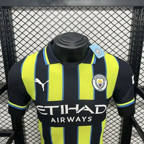 2024/2025 Spielerversion Manchester City Auswärts Fußballtrikot AAA fan-gradät — view 3