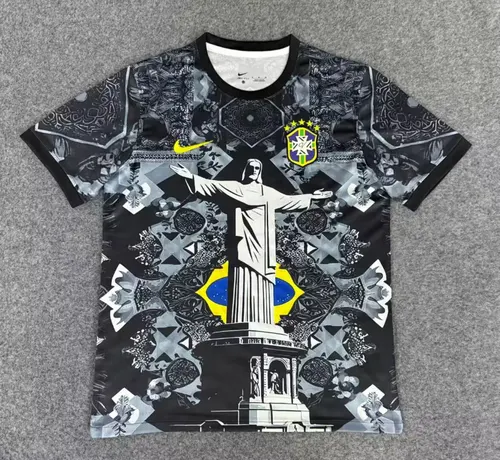 2025/2026 Brazil Goddess Black Football Shirt  — view 1