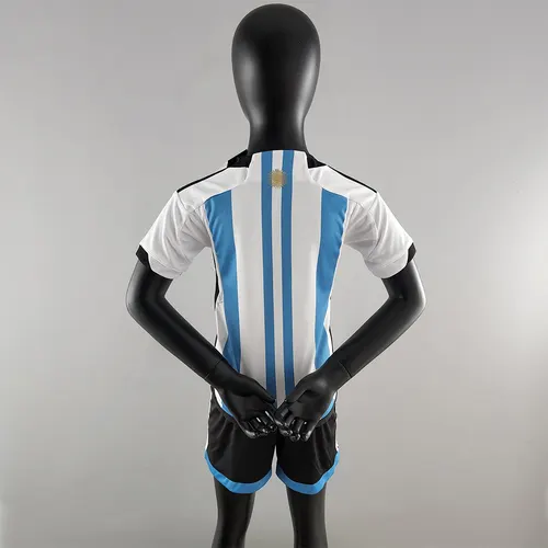 2022 FIFA Weltmeisterschaft Argentinien Nationalmannschaft Heim-Trikot Kindergröße — view 2