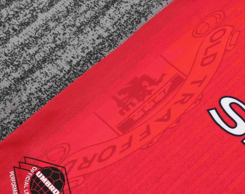 1996-1997 Retro Manchester United Home Football Shirt  Kids Size — view 7