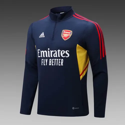 Conjunto de Treino Arsenal Half-Pull Azul Real 2022/2023  — view 3