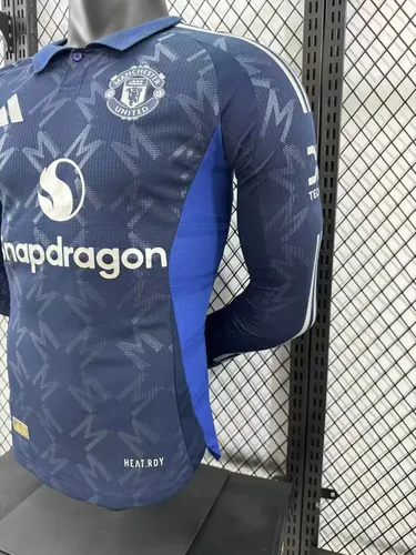 2024/2025 Player Version Manchester United Away Long Sleeve Football Shirt  — view 8