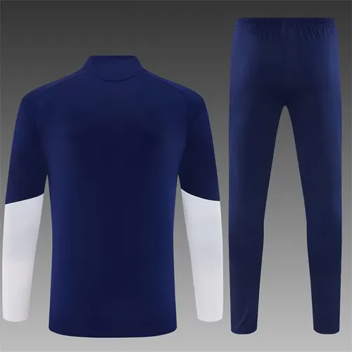 2026/2027 Real Madrid Half-Pull Training Suit Blue Football Jersey   — view 2
