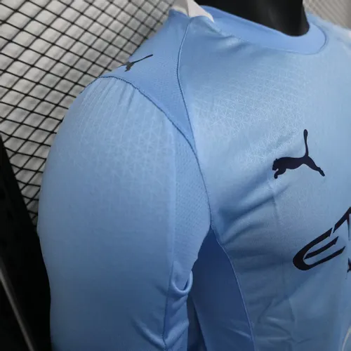 2025/2026 Long Sleeve Player Version Manchester City Home Football Shirt  — view 7