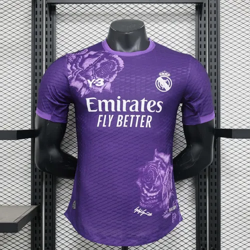 Maillot de foot Real Madrid Édition Spéciale Y-3 Violet Version Joueur 2024/2025 
