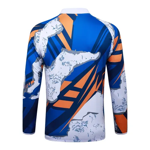 2025/2026 Real Madrid Camouflage Inkjet Half-Pull Training Suit Football Shirt  Set — view 4