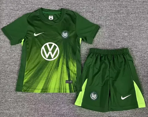 2025/2026 VfL Wolfsburg Home Football Jersey fan-grade Kids Size — view 1