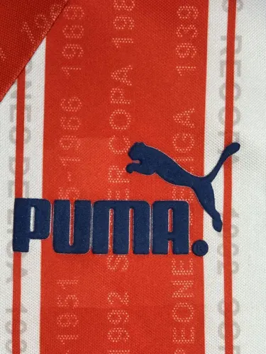 1995/1996 Retro Atletico Madrid Home Soccer Jersey  — view 8